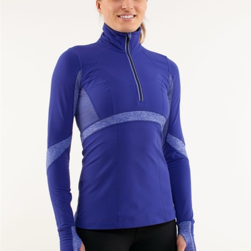 Lululemon Run: Distance Pullover
Pigment Blue / Heathered Pigment Blue